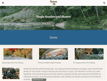 Tablet Screenshot of gourmetflyfishing.com